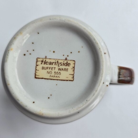Vintage Hearthside Buffet Ware No. 555 Japan Speckled Ceramic Mug With Yellow & - Picture 10 of 16